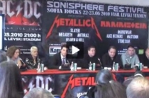 Пресконференция на Sonisphere Festival + Sofia Rocks