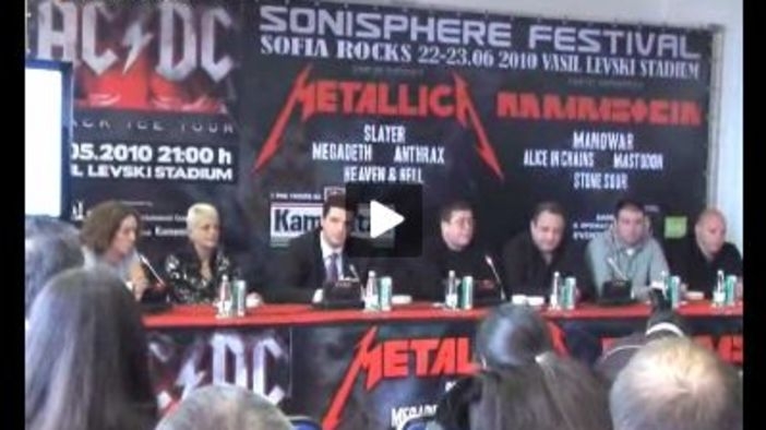 Пресконференция на Sonisphere Festival + Sofia Rocks