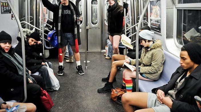 No Pants Subway Ride в Ню Йорк
