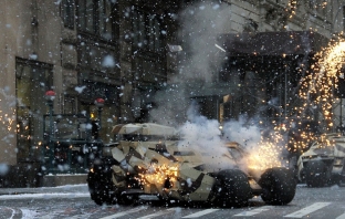 На гости на снимачната площадка на The Dark Knight Rises в Ню Йорк - 2