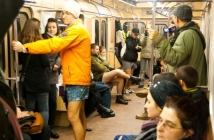 No Pants Subway Ride 2012 в София