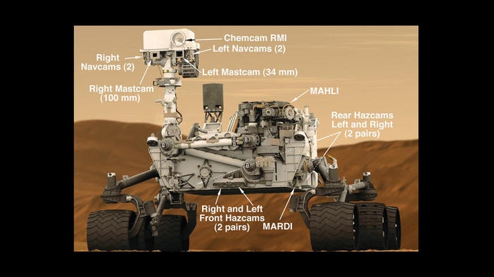 Кацането на Curiosity Rover на Марс с реален звук и компютърна симулация
