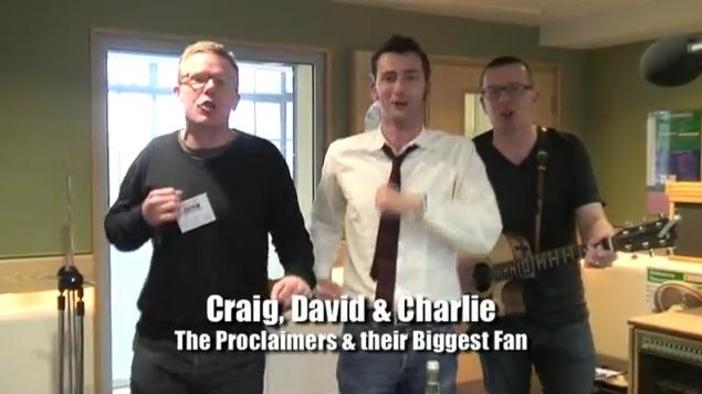 Дейвид Тенант и The Proclaimers с дует