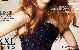 Jessica Chastain за Marie Claire December 2012 (behind-the-scene)