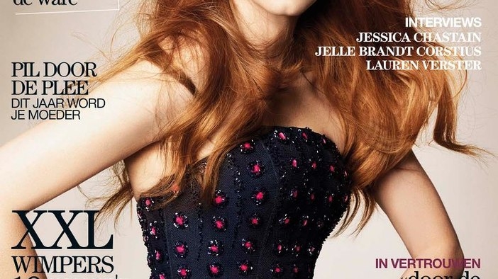 Jessica Chastain за Marie Claire December 2012 (behind-the-scene)