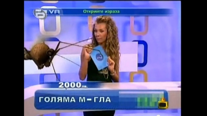 Никол Станкулова в комедия от грешки, водейки телевизионна игра (Господари на ефира)