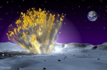 Разрушителен сблъсък на обект с Луната - видео на НАСА от 17 март 2013 г.
