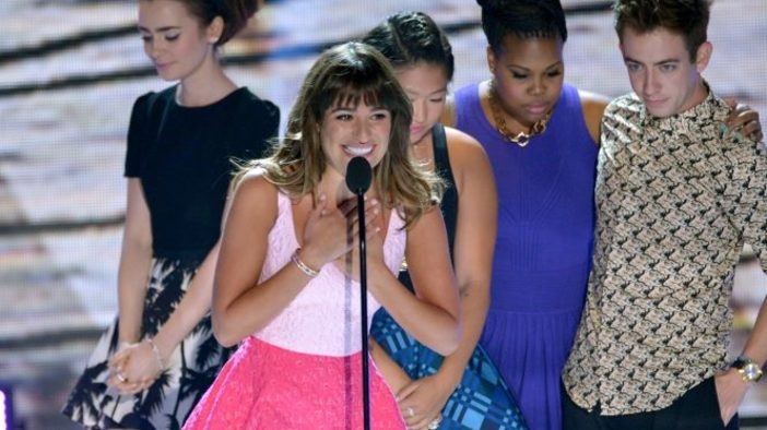 Звездата от Glee Леа Мишел с емоционална реч в памет на Кори Монтейт на Teen Choice Awards 2013
