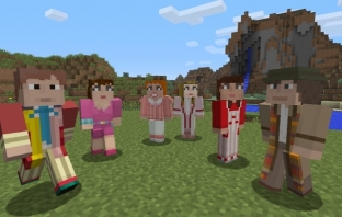 Doctor Who comes to Minecraft Xbox 360 Edition (Doctor Who Skins Pack Vol.1 Gameplay Trailer)