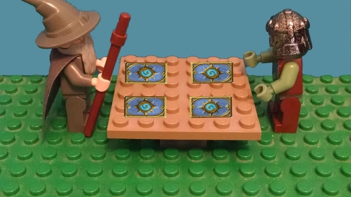 Партия Hearthstone пресъздадена в света на Lego