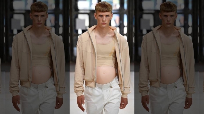 "Бременни мъже" шокираха публиката на модно ревю в Лондон