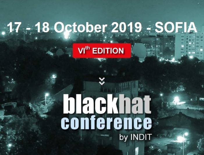 На 17 и 18 октомври за шести път в България ще се проведе конференцията за етично хакерстово - IndIT Black Hat Конференция 2019