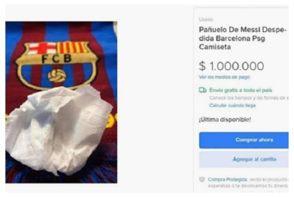 За 1 милион долара се продава салфетка със сълзите (и още нещо) на футболиста Лионел Меси