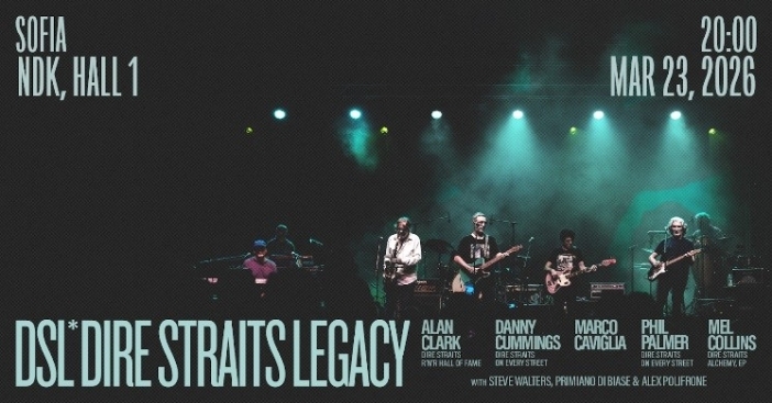 Легендарните DIRE STRAITS LEGACY с последното си турне в България през март 2026-та!