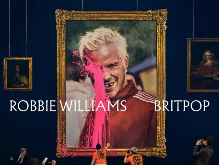 Роби Уилямс не се сдържа – издаде новия си албум "Britpop" три седмици по-рано. Обърнете внимание на обложката!