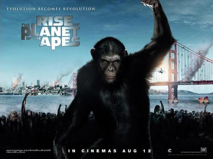 Еволюирали маймуни в битка за власт над човечеството! Нов трейлър на Rise of the Planet of the Apes!
