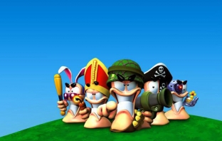 Worms 3D + Worms 4: Mayhem = Worms Ultimate Mayhem! Worms 3D + Worms 4: Mayhem = Worms Ultimate Mayhem!