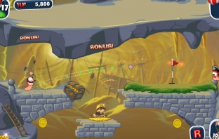 Worms сменят базуките със стикове за голф на PC и iOS терен Worms сменят базуките със стикове за голф на PC и iOS терен