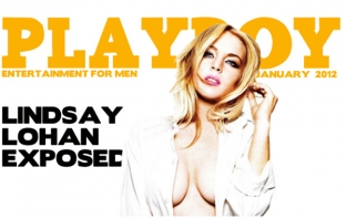 Дядо Коледа е щедър! Линдзи Лоуън гола в Playboy за празниците