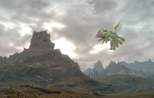 Малкото пони заменя драконите в Skyrim с потребителски мод