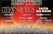 Queen с Адам Ламбърт, Kiss, Faith No More на Sonisphere Knebworth