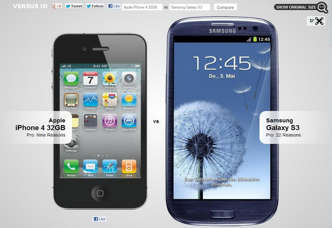Versus IO - сравнявайте смартфони бързо и лесно