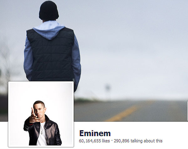Eminem стана първият артист с 60 млн. фена във Facebook