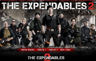 Никълъс Кейдж, Клинт Ийстуд и Харисън Форд в The Expendables 3