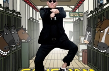 Psy на 2012 MTV Video Music Awards, подписа с мениджъра на Джъстин Бийбър