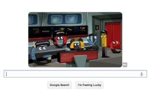 Google се качи на борда на USS Enterprise с интерактивен Star Trek Doodle 