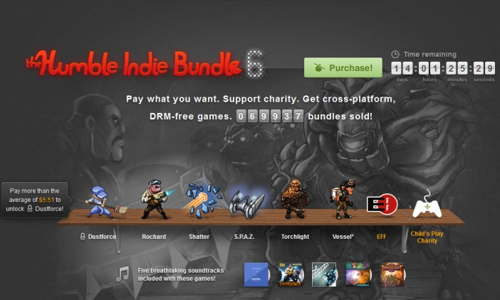 Torchlight, Vessel и още четири игри в Humble Indie Bundle 6