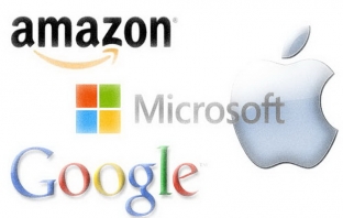 Amazon vs Apple vs Google vs Microsoft: следващият рунд в една голяма война Amazon vs Apple vs Google vs Microsoft: следващият рунд в една голяма война
