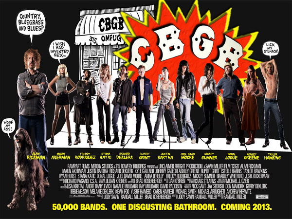 Първи постер към филма за CBGB с Алан Рикман и Ашли Грийн