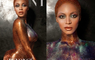 Beyonce остана само по блясък за корицата на Flaunt Magazine, юли/август 2013