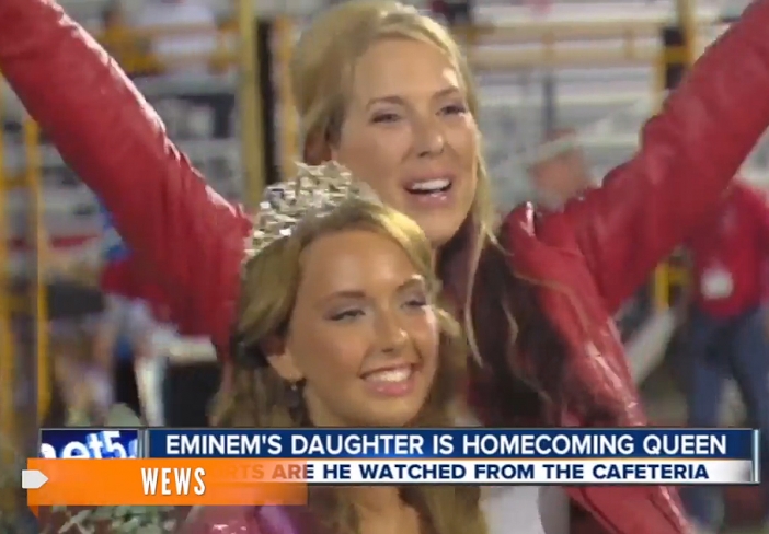 Дъщерята на Eminem стана Homecoming Queen в своята гимназия (Видео)