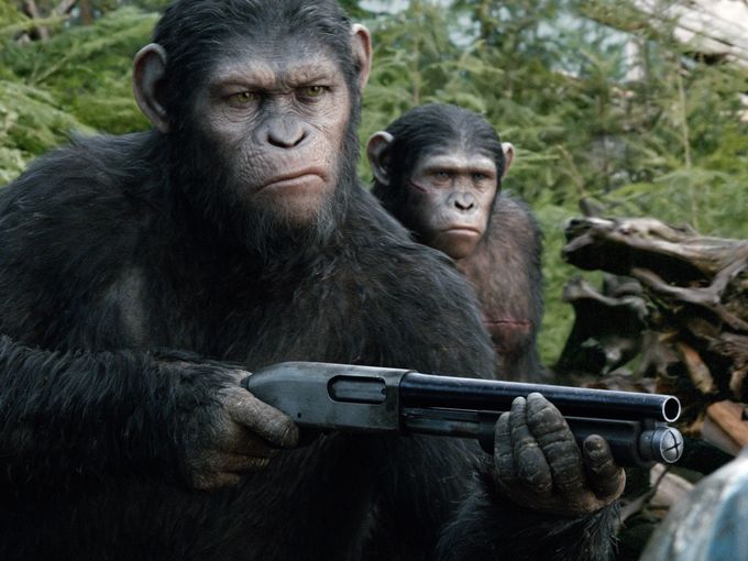 Маймуните се въоръжават в нови кадри от Dawn of the Planet of the Apes (Снимки)