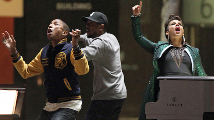 Alicia Keys, Kendrick Lamar & Pharrell Williams във вихъра на екшъна с It