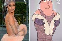 Питър Грифин от Family Guy облече "голата" рокля на Rihanna, стана нейна профилна снимка в Twitter