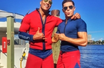 Зак Ефрон и Дуейн Джонсън показаха здрави мускули, докато снимат Baywatch