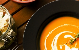 Тиквена супа с шафран