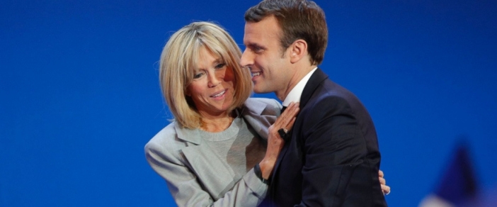 Макрон и учителката му по литература - новата президентска двойка на Франция? (Снимки)