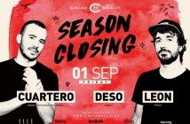 Cuartero, Leon и Deso закриват сезона в Cacao Beach Club
