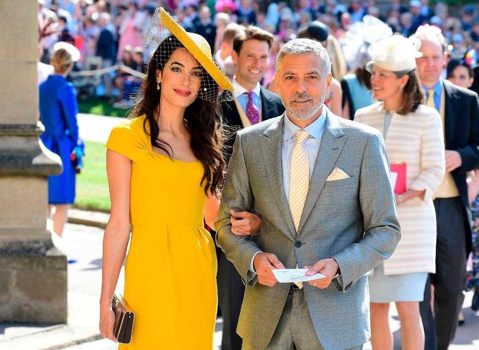 Джордж и Амал Клуни на сватбата